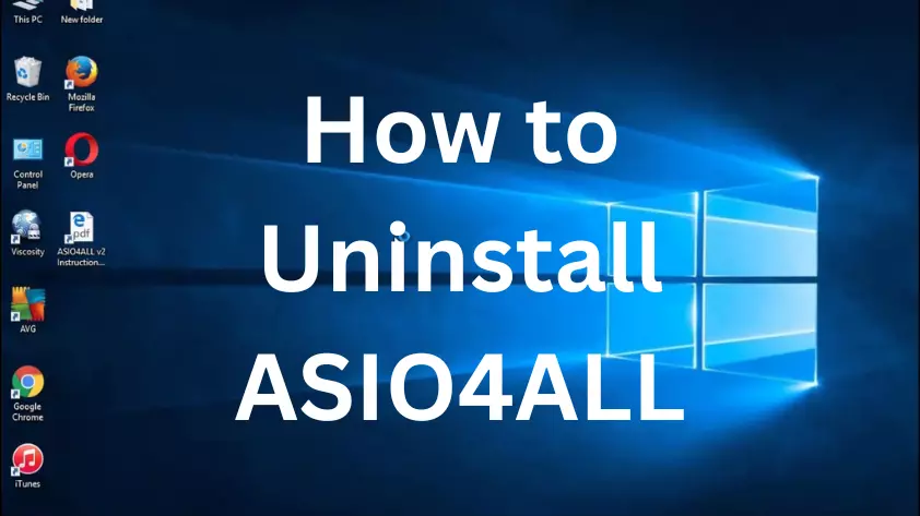 How to Uninstall Asio4all?
