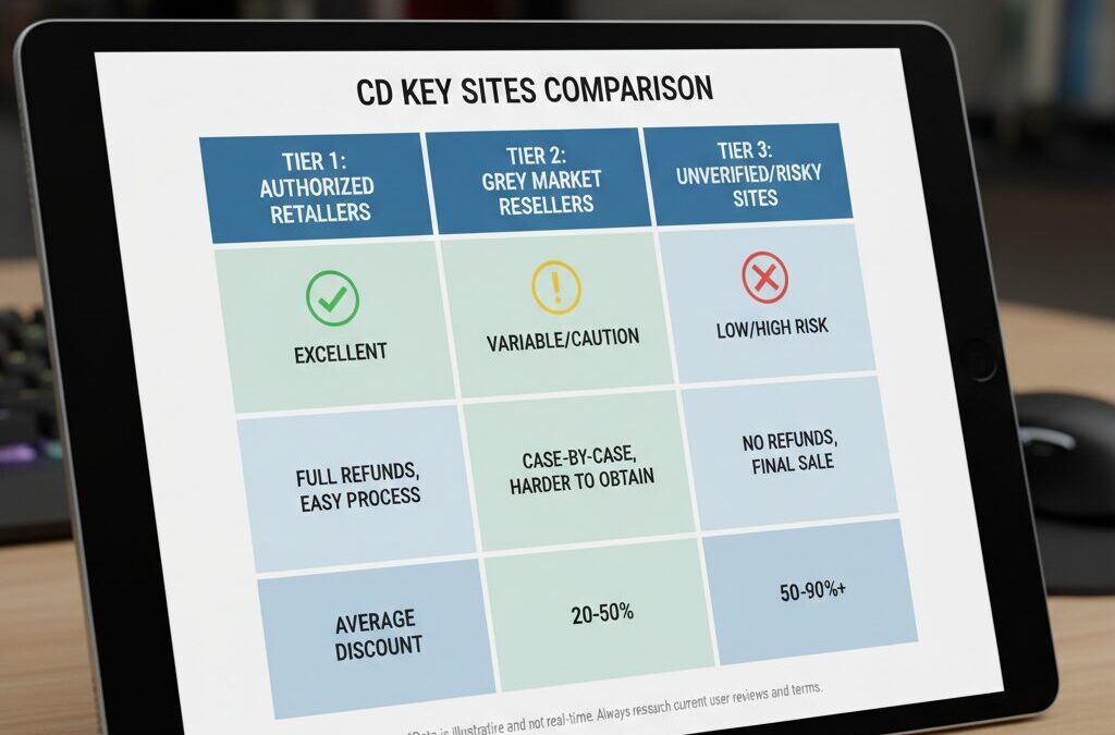 Which Cheap Game Key Sites Are Actually Safe in 2025? A Tier List of PC CD Key Stores