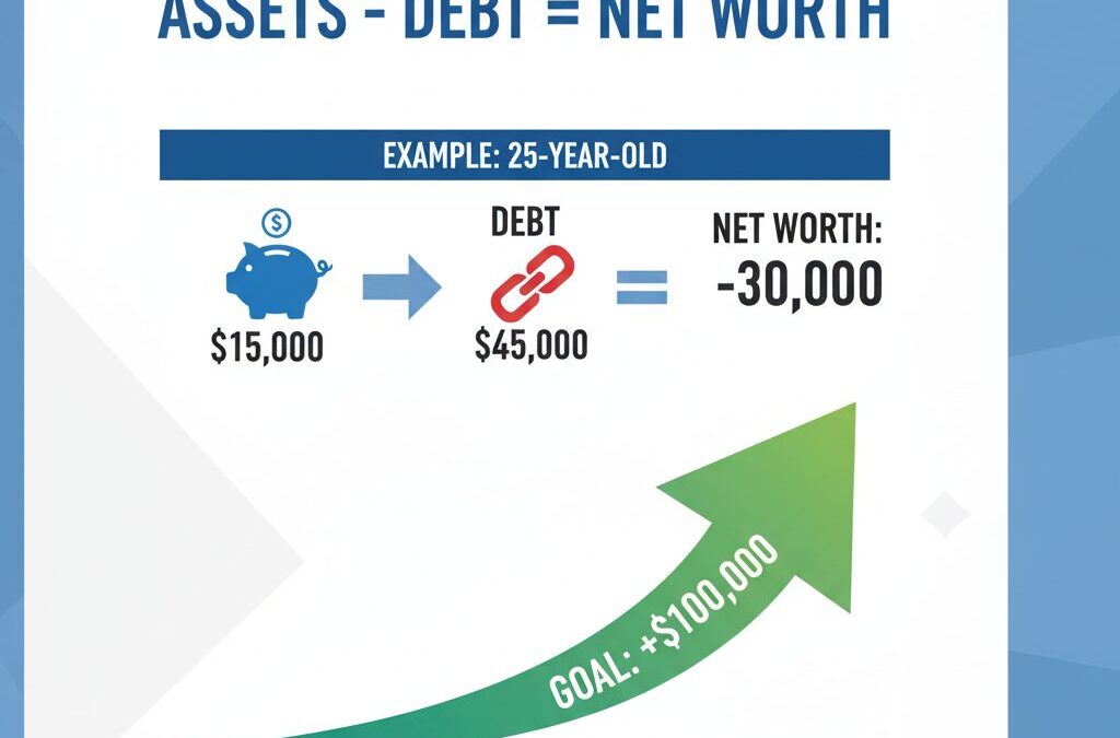 Stuck in the Red? Your Step-by-Step Roadmap to Rocket from Negative Net Worth to $100K in Your 20s & 30s
