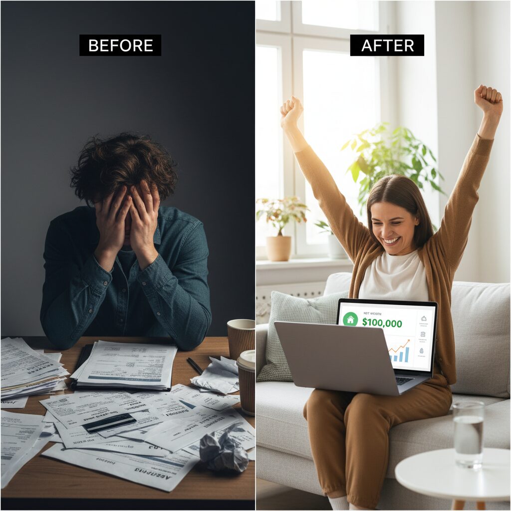 Stuck in the Red? Your Step-by-Step Roadmap to Rocket from Negative Net Worth to $100K in Your 20s & 30s 3 ai generated 1771241563 2 1